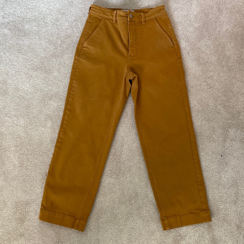 Everlane high waist, wide leg jeans